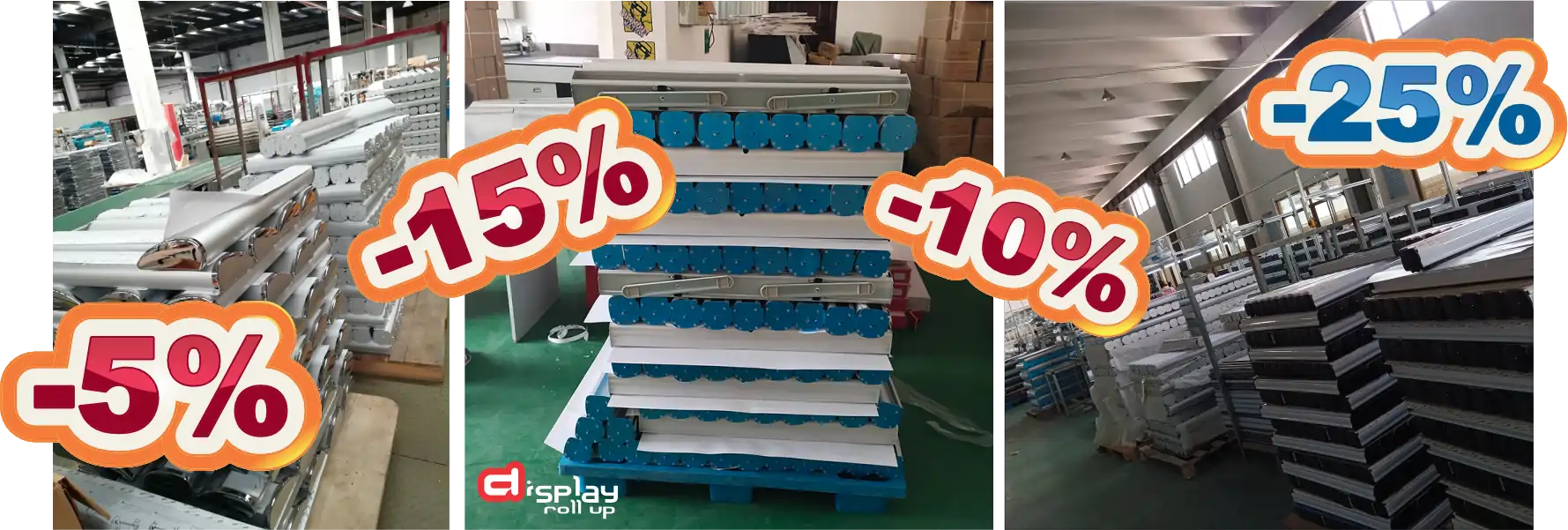 Fabrica de displays roll ups