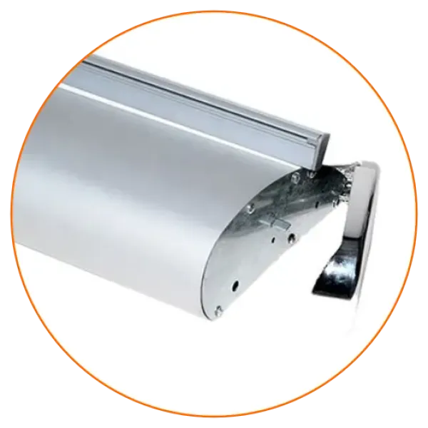 Tapas removibles en  estructura.