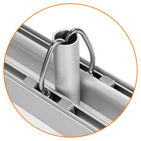 Enganche superior del rollup