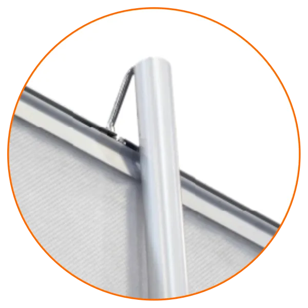 Enganche superior del rollup