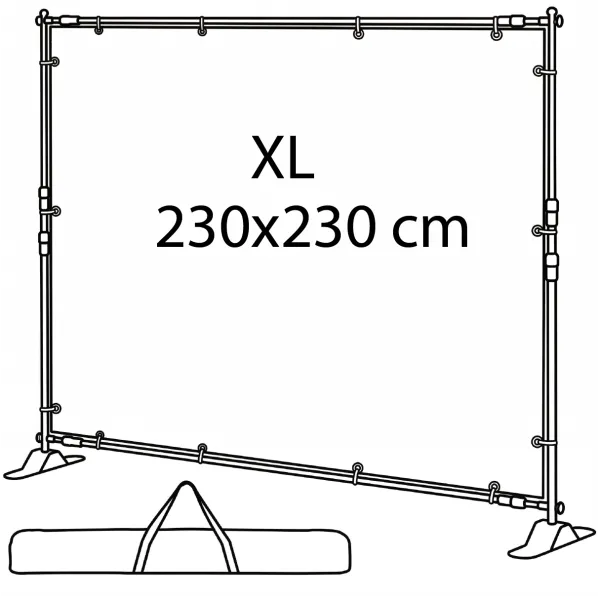 Photocall extensible ajustable XL - Vista Alternativa