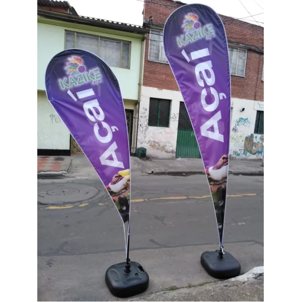 Bandera publicitaria Gota